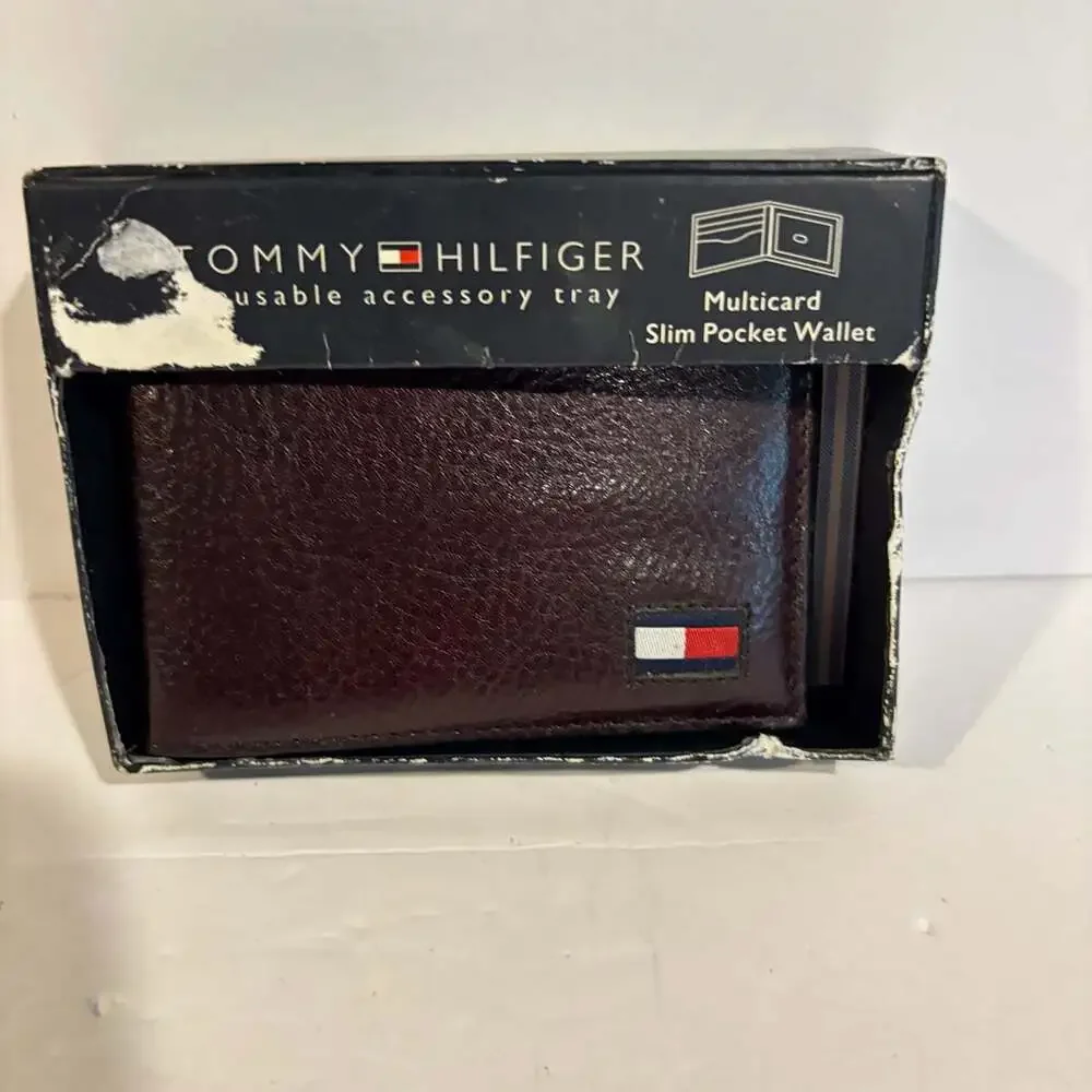 Men's Bifold Genuine Leather Chocolate Brown Black Passcase Wallet 100% Handmade